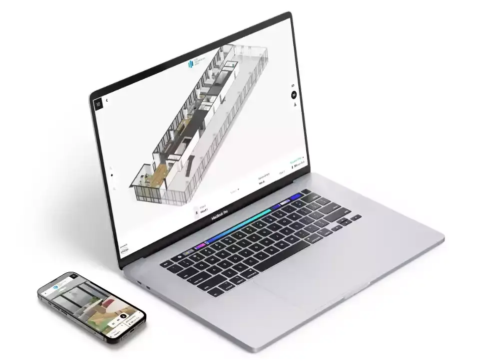 3D Space Planning on Laptop and Phone